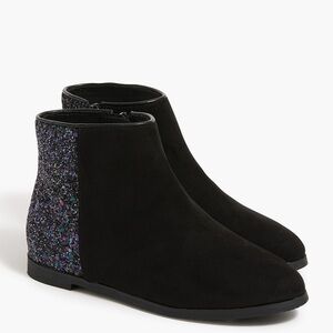 J. Crew Black Sparkle Ankle Booties